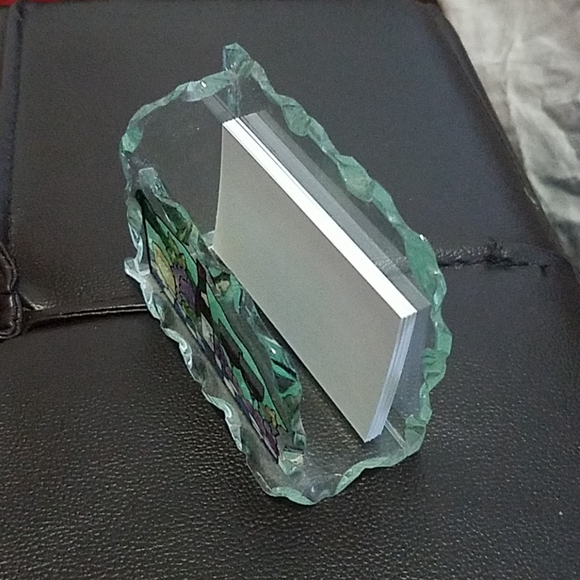 Stained glass business card holder - Picture 3 of 6